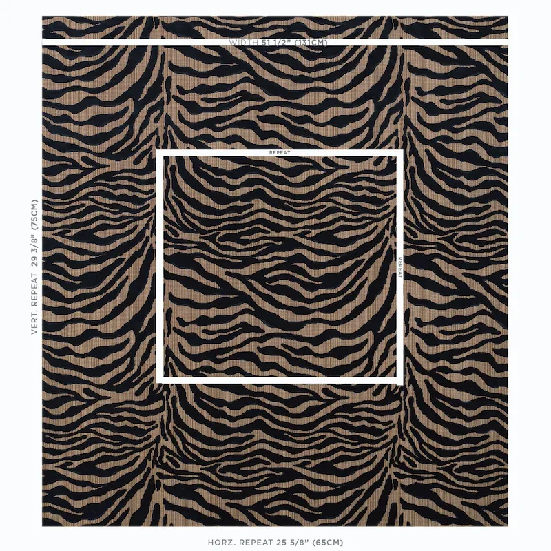 REGINE STRIE VELVET Fabric – EBONY | Schumacher | Wallpaper REGINE STRIE VELVET fabric EBONY color by Schumacher