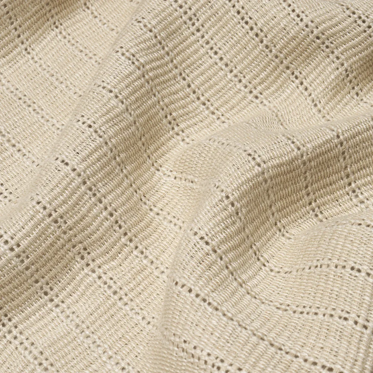 REMI HANDWOVEN LINEN CASEMENT fabric NATURAL color by Schumacher