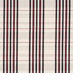 REMMY HAND WOVEN STRIPE fabric NOIR color by Schumacher
