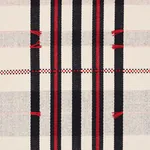 REMMY HAND WOVEN STRIPE fabric NOIR color by Schumacher