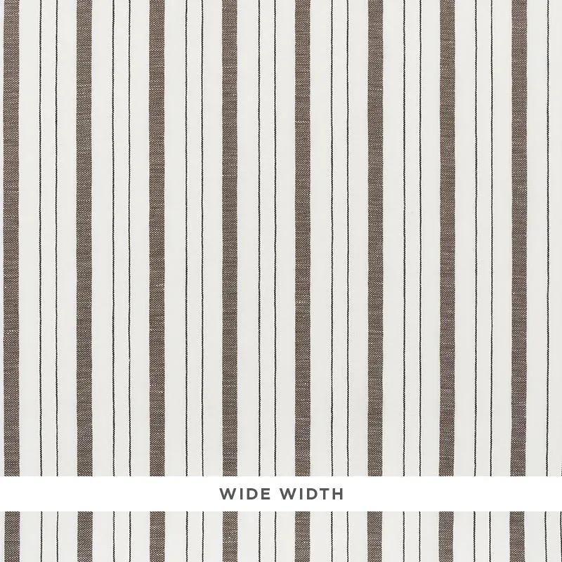 RENATO LINEN SHEER fabric COCOA color by Schumacher