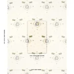 REPTILIA EMBROIDERY fabric BRIGHT MULTI ON IVORY color by Schumacher