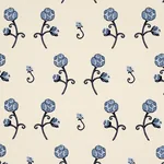 RHINESTONE COWBOY EMBROIDERY fabric NAVY color by Schumacher