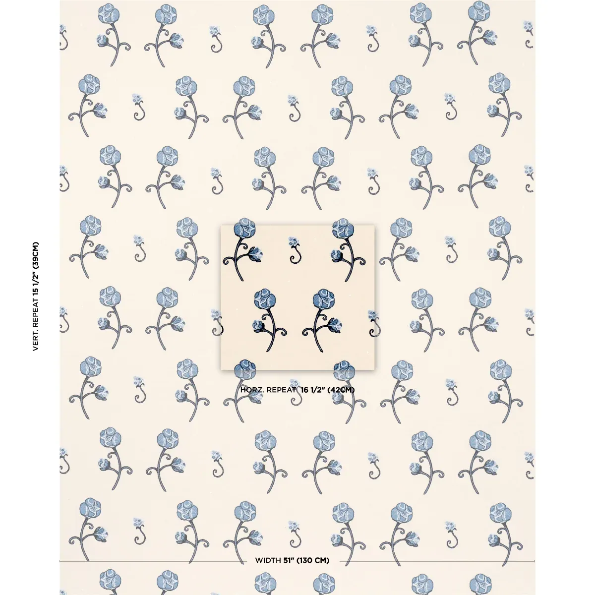 RHINESTONE COWBOY EMBROIDERY fabric NAVY color by Schumacher