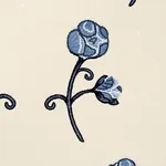 RHINESTONE COWBOY EMBROIDERY fabric NAVY color by Schumacher