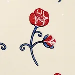 RHINESTONE COWBOY EMBROIDERY Fabric – POPPY | Schumacher | W RHINESTONE COWBOY EMBROIDERY fabric POPPY color by Schumacher