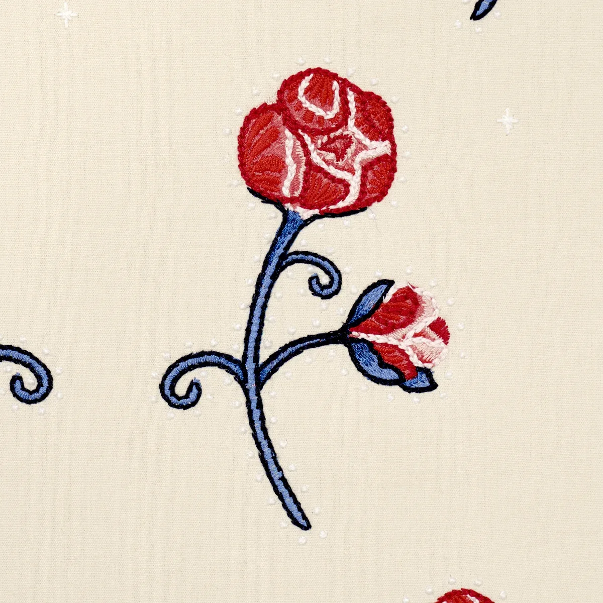 RHINESTONE COWBOY EMBROIDERY Fabric – POPPY | Schumacher | W RHINESTONE COWBOY EMBROIDERY fabric POPPY color by Schumacher