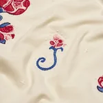 RHINESTONE COWBOY EMBROIDERY Fabric – POPPY | Schumacher | W RHINESTONE COWBOY EMBROIDERY fabric POPPY color by Schumacher