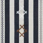 RHODES STRIPE Fabric – BLACK | Schumacher | Wallpaper Twins RHODES STRIPE fabric BLACK color by Schumacher