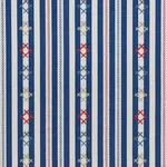 RHODES STRIPE fabric NAVY color by Schumacher