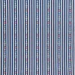 RHODES STRIPE fabric NAVY color by Schumacher