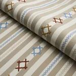 RHODES STRIPE fabric NEUTRAL color by Schumacher