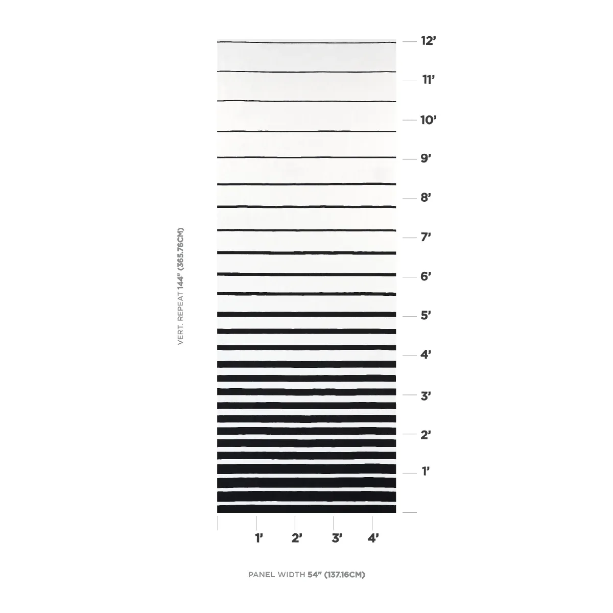 RIBBON APPLIQUÉ PANEL fabric BLACK ON IVORY color by Schumacher