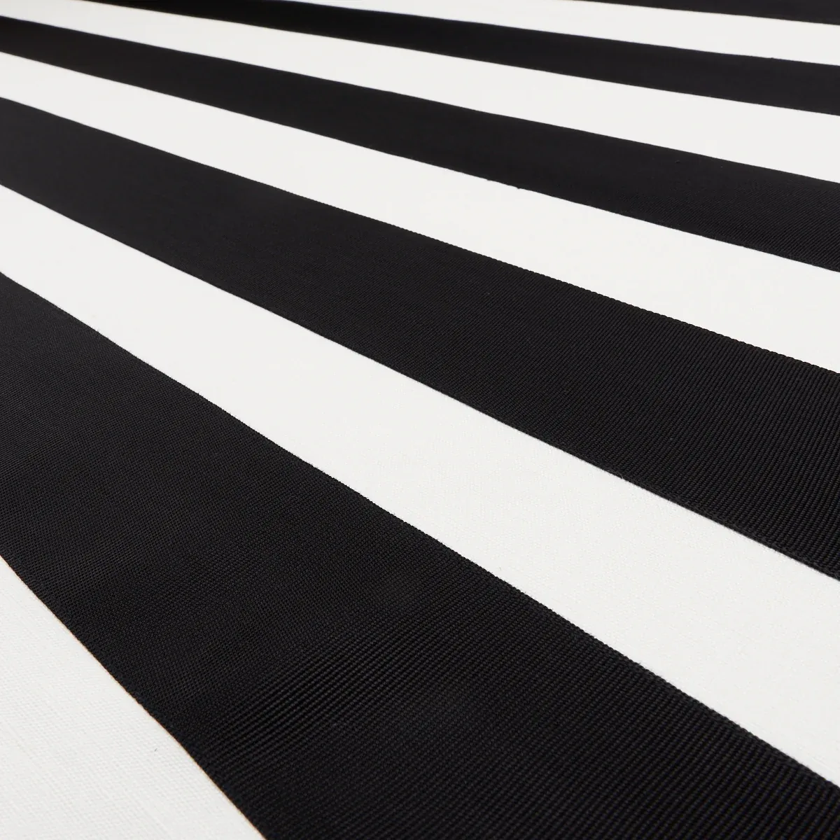 RIBBON APPLIQUÉ PANEL fabric BLACK ON IVORY color by Schumacher