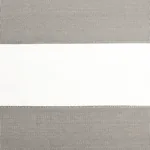 RIBBON APPLIQUÉ PANEL Fabric – GREY ON IVORY | Schumacher | RIBBON APPLIQUÉ PANEL fabric GREY ON IVORY color by Schumacher