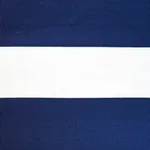 RIBBON APPLIQUÉ PANEL fabric NAVY ON IVORY color by Schumacher
