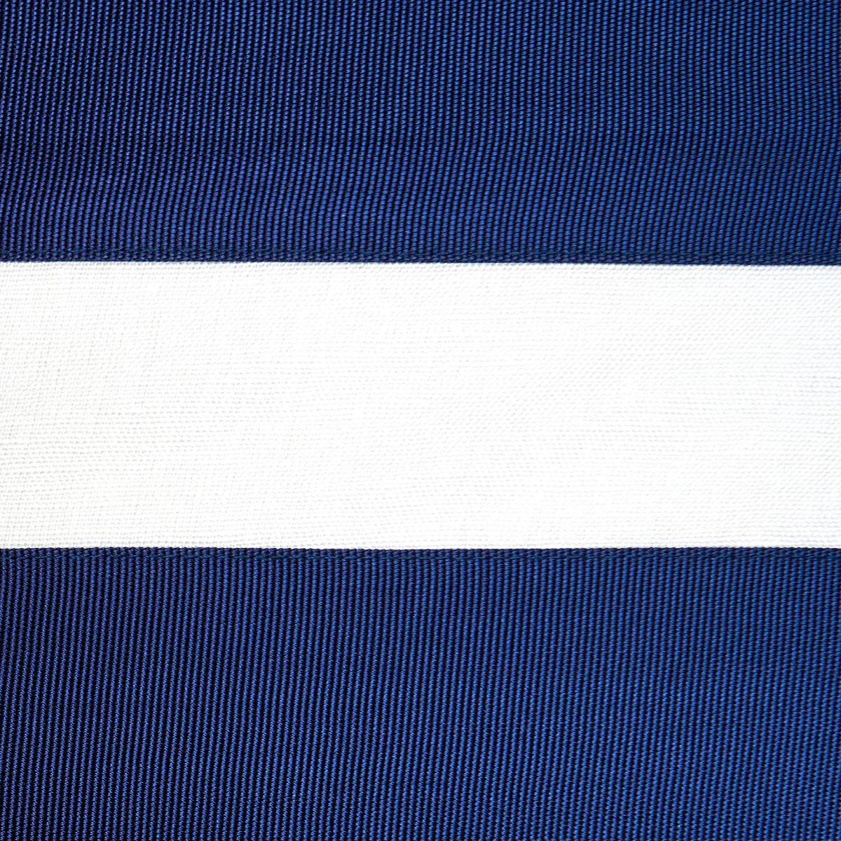 RIBBON APPLIQUÉ PANEL fabric NAVY ON IVORY color by Schumacher