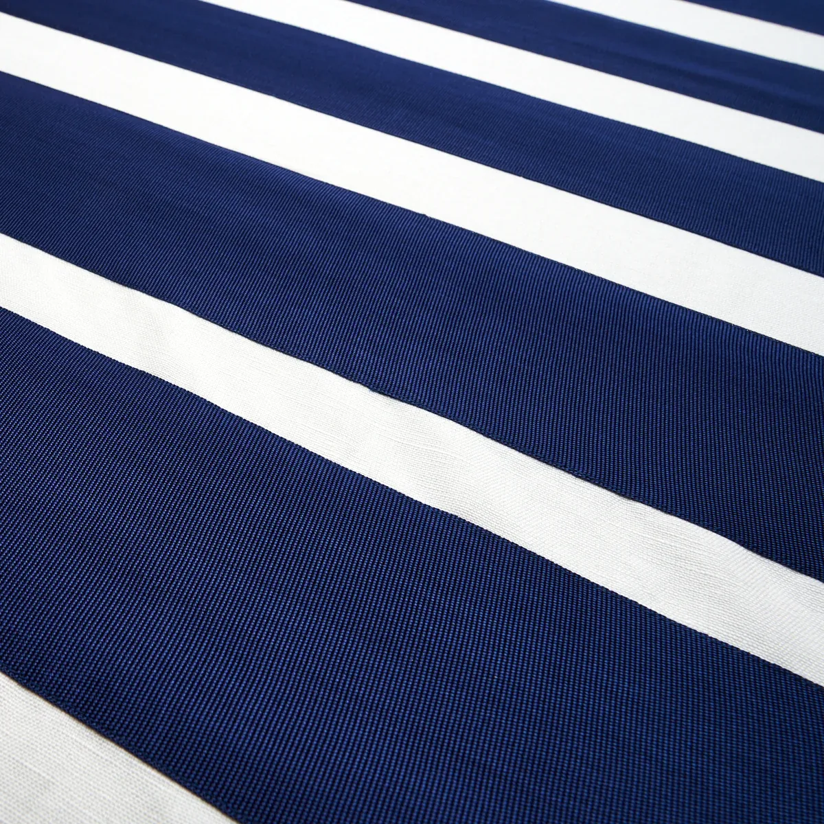 RIBBON APPLIQUÉ PANEL fabric NAVY ON IVORY color by Schumacher