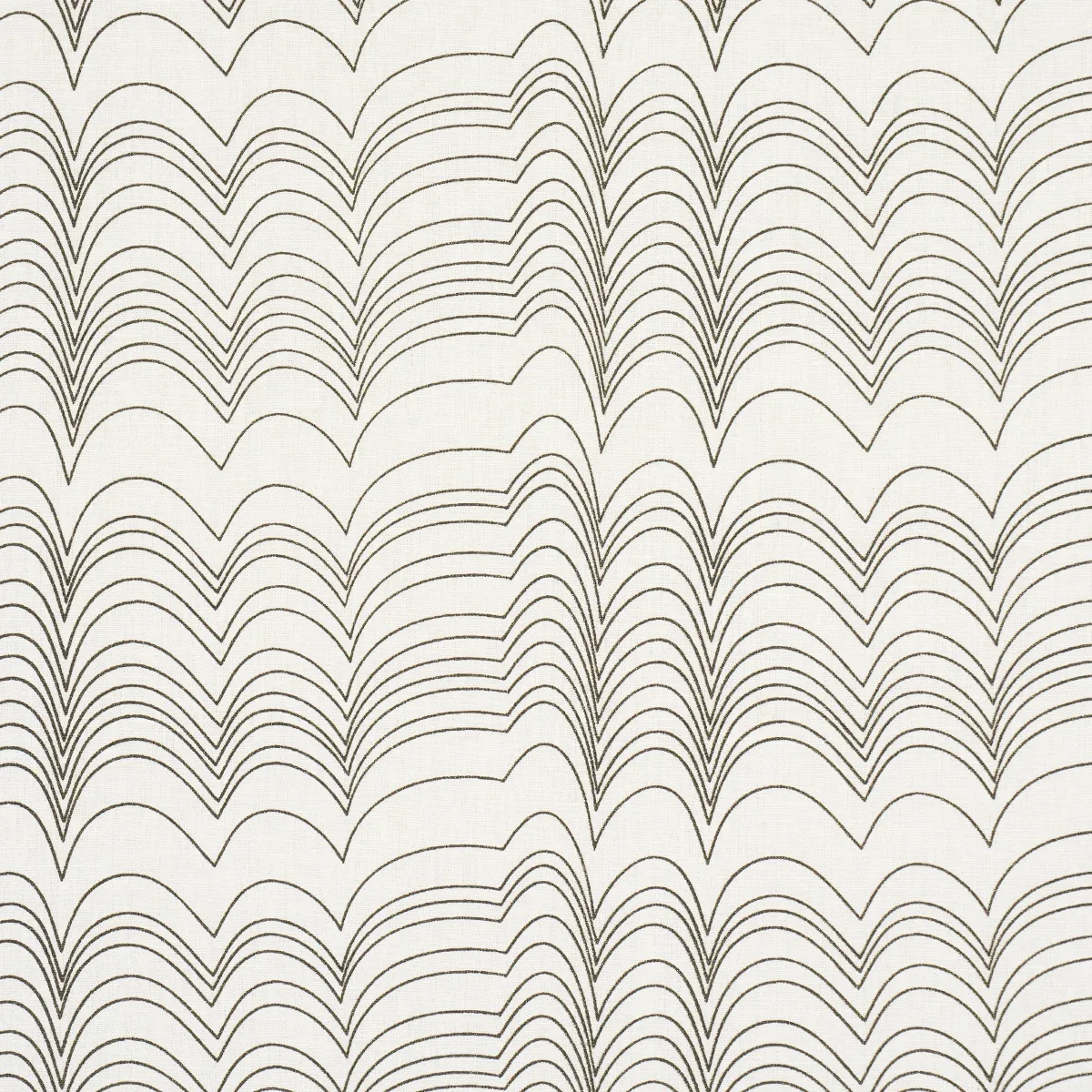 RICHTER LINEN PRINT fabric BLACK color by Schumacher