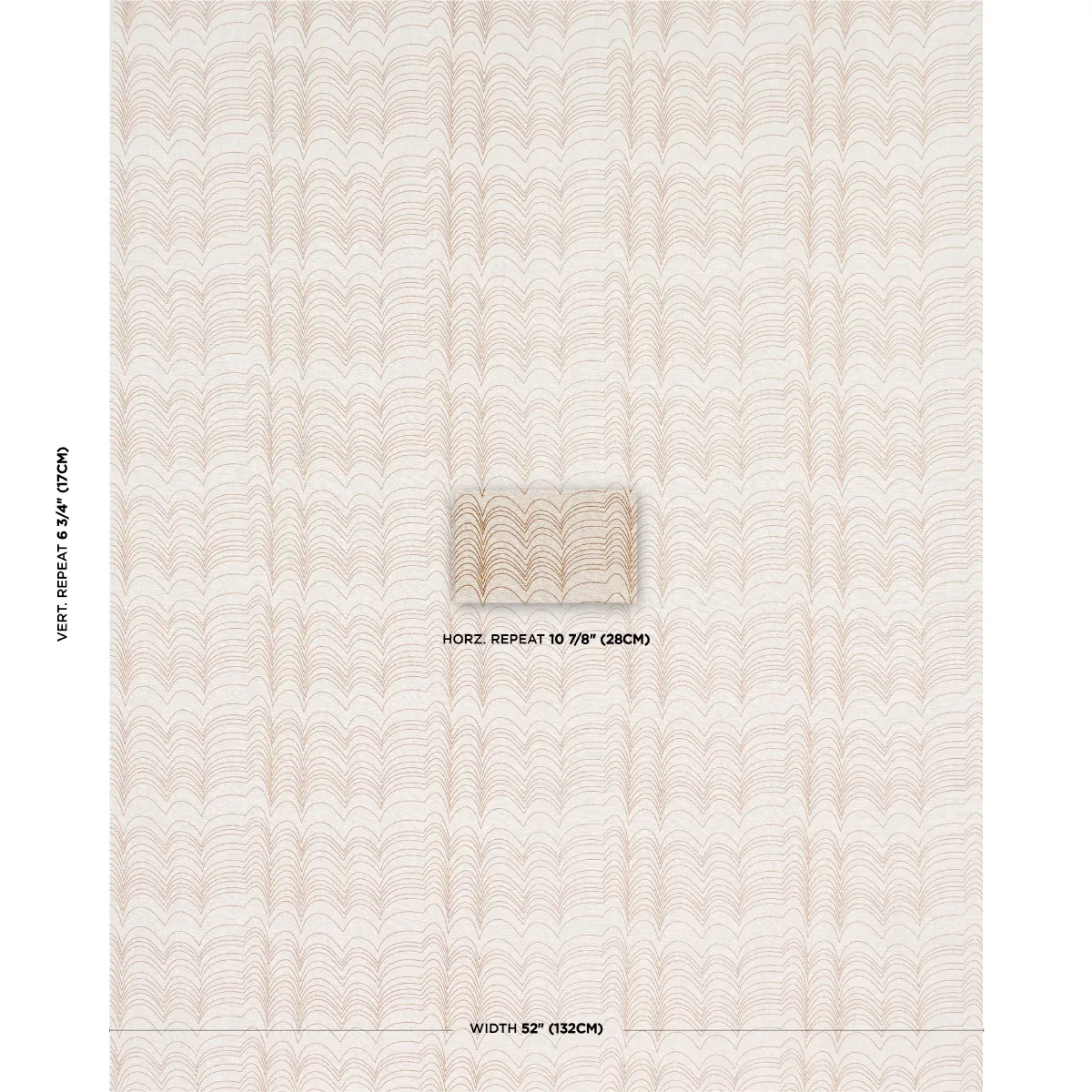 RICHTER LINEN PRINT fabric NEUTRAL color by Schumacher