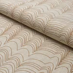 RICHTER LINEN PRINT fabric NEUTRAL color by Schumacher
