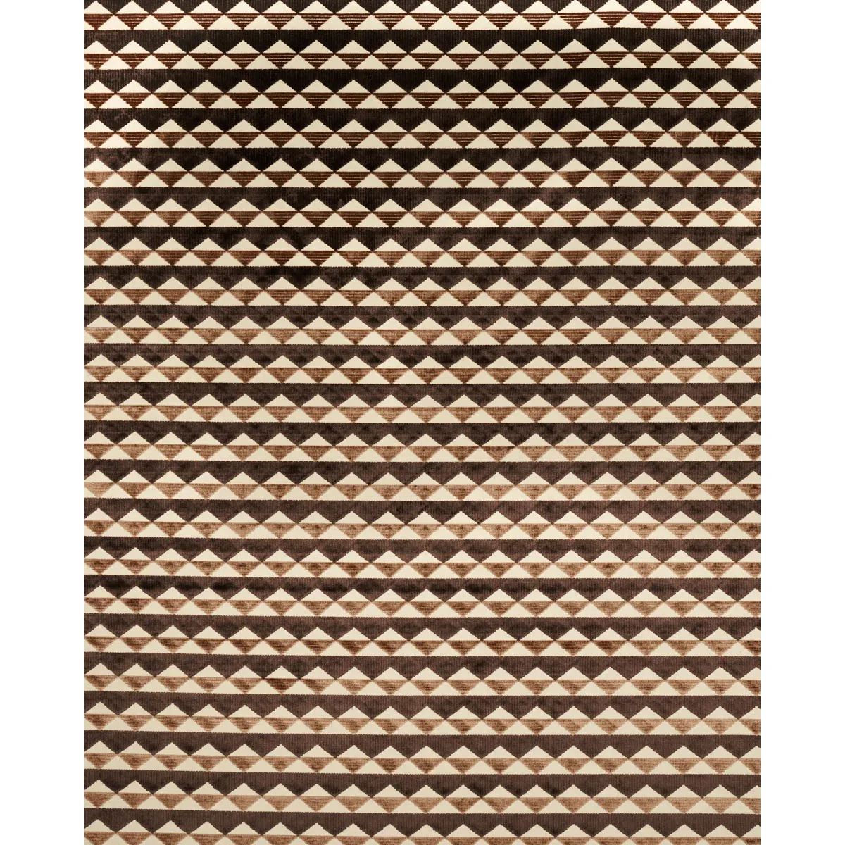 RIDGE LINE VELVET Fabric – BROWN | Schumacher | Wallpaper Tw RIDGE LINE VELVET fabric BROWN color by Schumacher