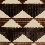 RIDGE LINE VELVET Fabric – BROWN | Schumacher | Wallpaper Tw RIDGE LINE VELVET fabric BROWN color by Schumacher