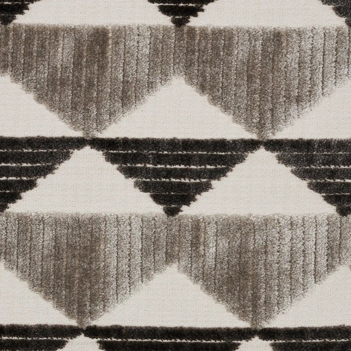 RIDGE LINE VELVET Fabric – STONE GREY | Schumacher | Wallpap RIDGE LINE VELVET fabric STONE GREY color by Schumacher