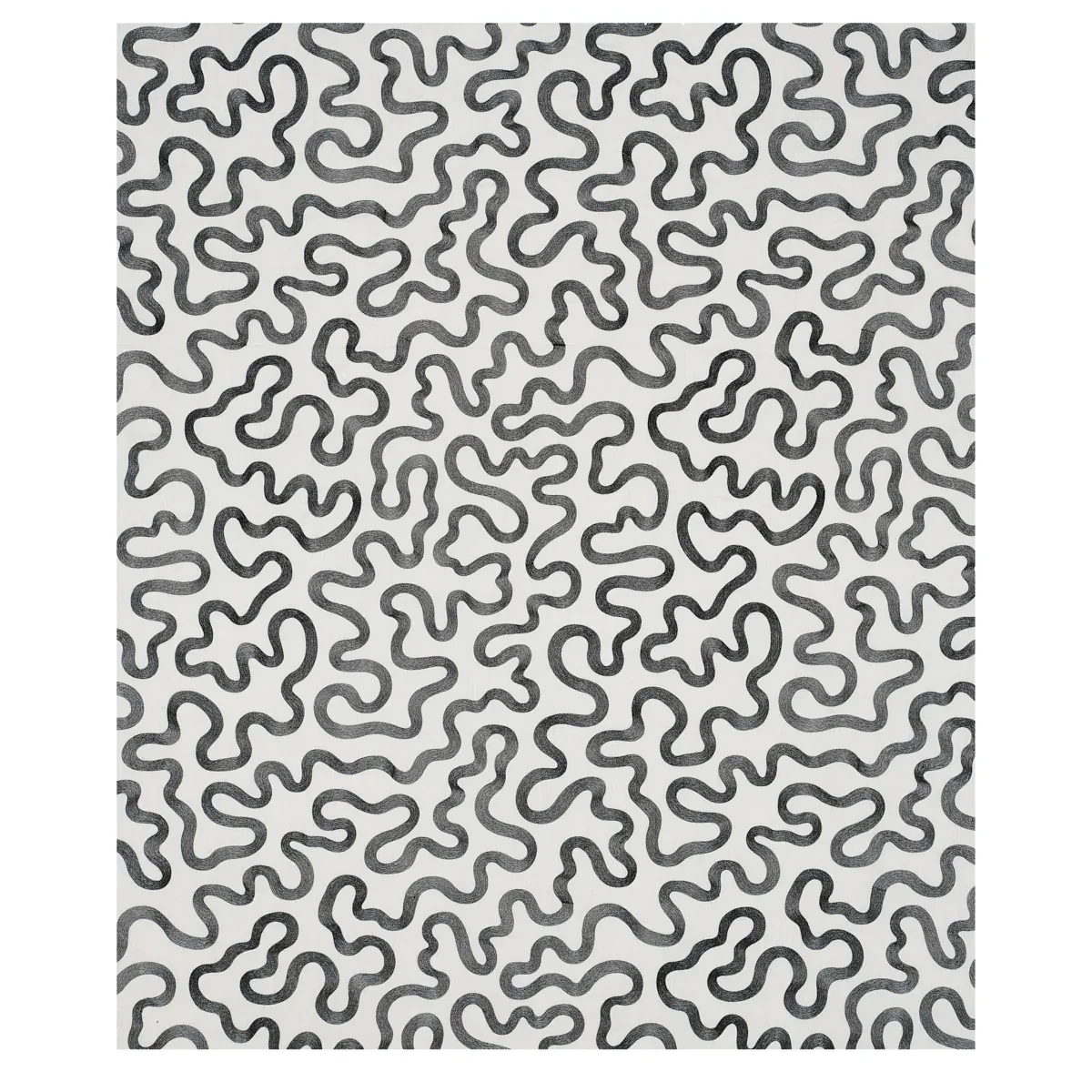 Riley Embroidery Fabric – BLACK ON IVORY | Schumacher | Wall Riley Embroidery fabric BLACK ON IVORY color by Schumacher