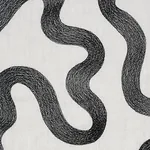 Riley Embroidery Fabric – BLACK ON IVORY | Schumacher | Wall Riley Embroidery fabric BLACK ON IVORY color by Schumacher