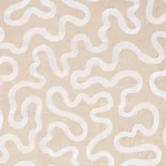 Riley Embroidery Fabric – IVORY ON NATURAL | Schumacher | Wa Riley Embroidery fabric IVORY ON NATURAL color by Schumacher