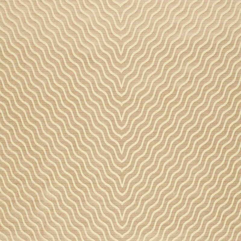 RIPPLE EFFECT fabric CHAMPAGNE color by Schumacher