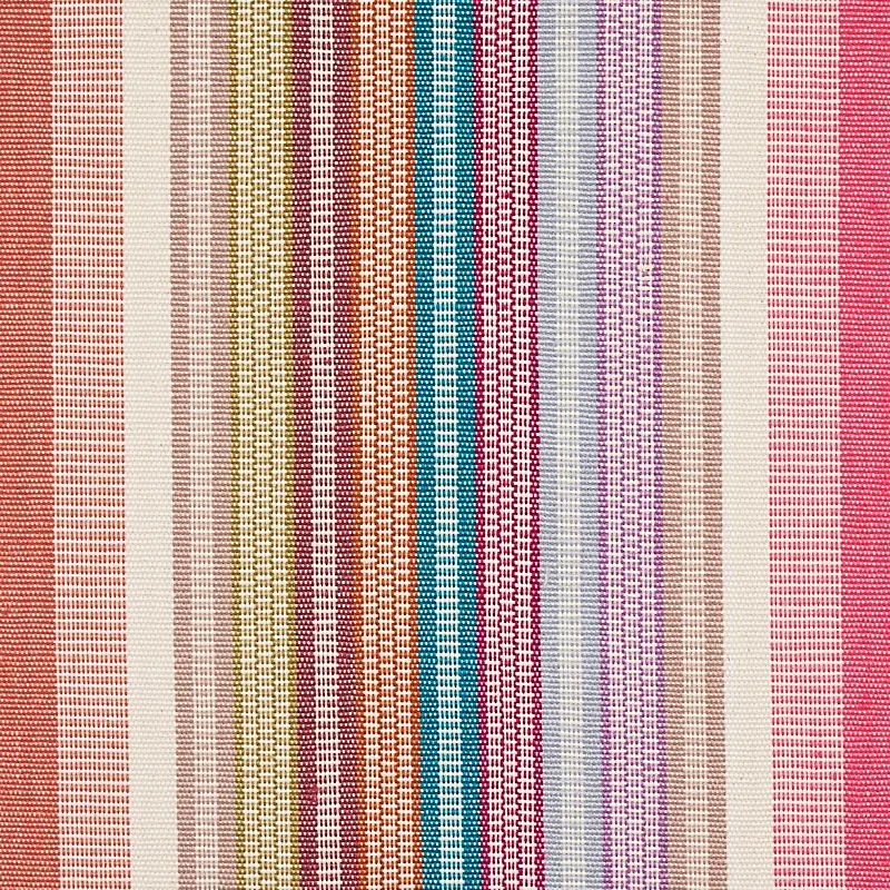 RIPPLE HAND WOVEN STRIPE fabric MACAROON color by Schumacher