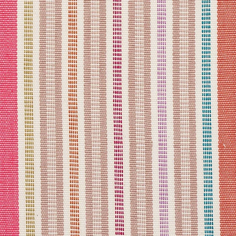 RIPPLE HAND WOVEN STRIPE fabric MACAROON color by Schumacher