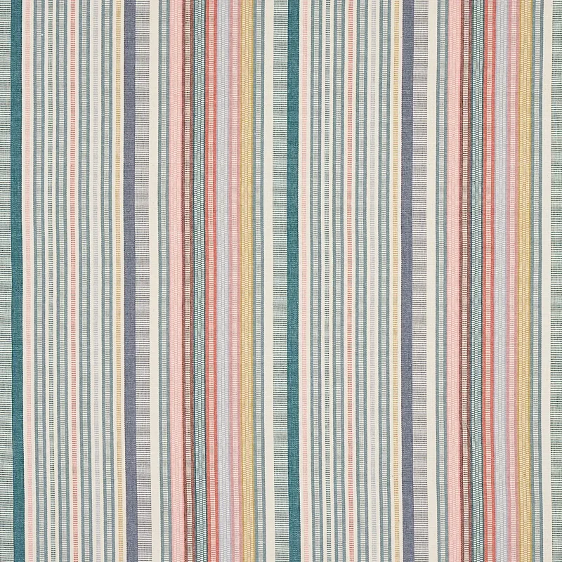RIPPLE HAND WOVEN STRIPE fabric MINERAL color by Schumacher