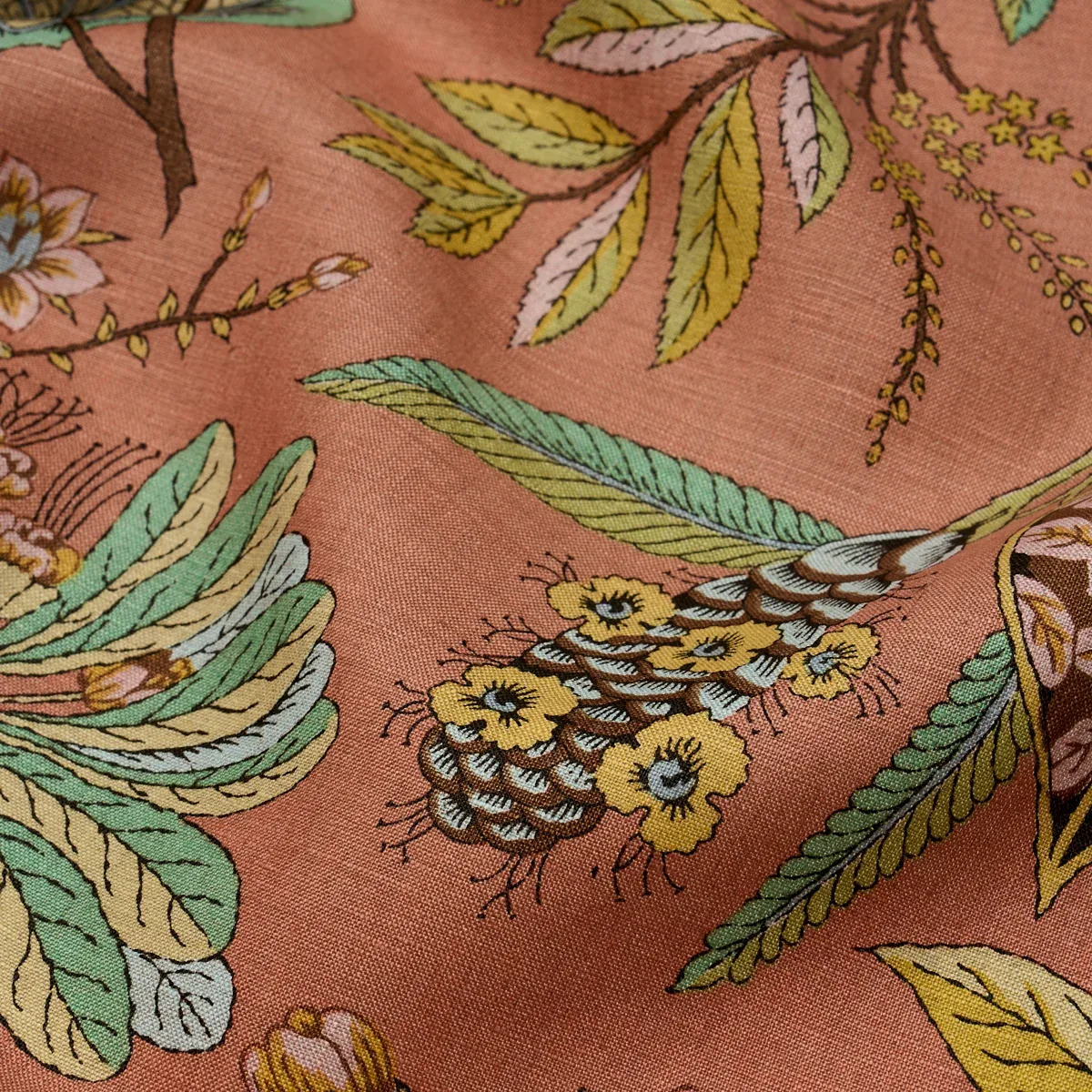 ROCA REDONDA Fabric – SPICE | Schumacher | Wallpaper Twins ROCA REDONDA fabric SPICE color by Schumacher