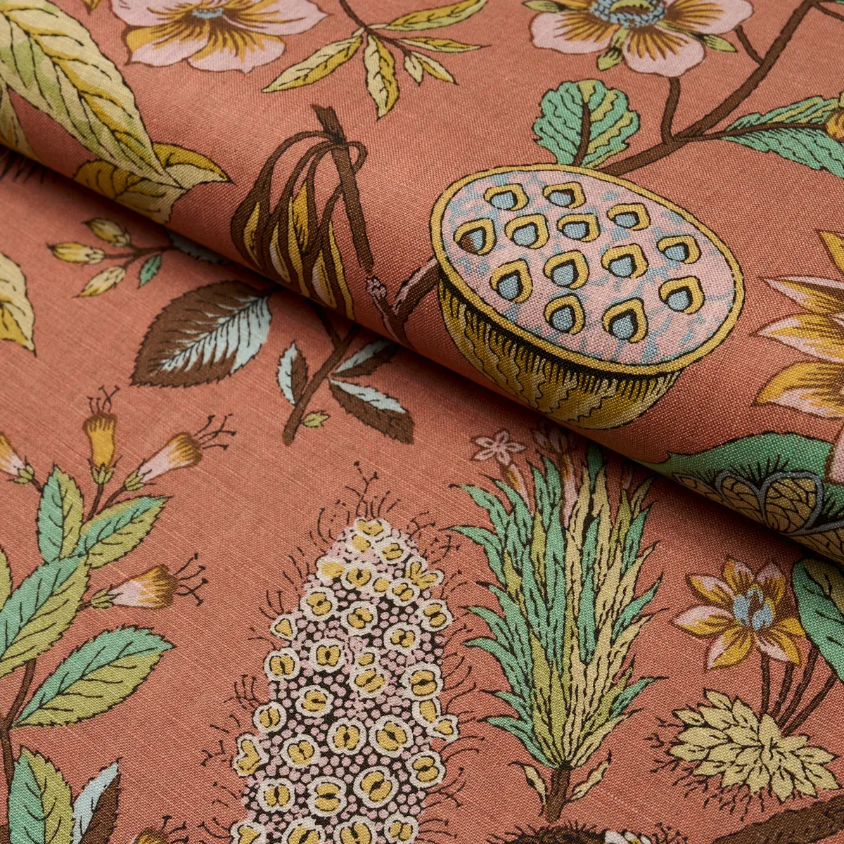 ROCA REDONDA Fabric – SPICE | Schumacher | Wallpaper Twins ROCA REDONDA fabric SPICE color by Schumacher