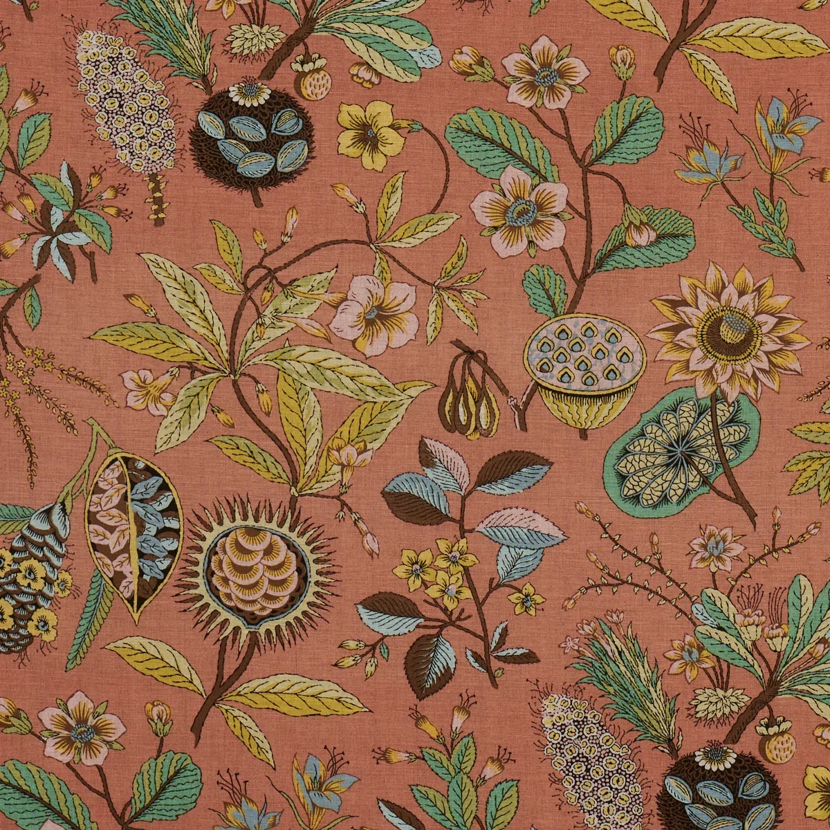 ROCA REDONDA fabric SPICE color by Schumacher