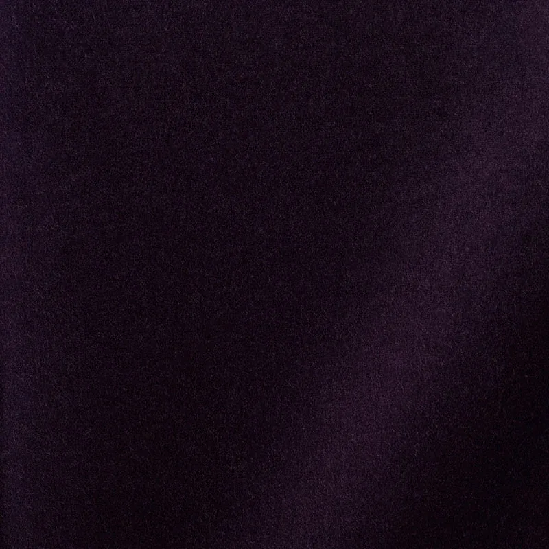 Rocky Performance Velvet fabric AUBERGINE color by Schumacher