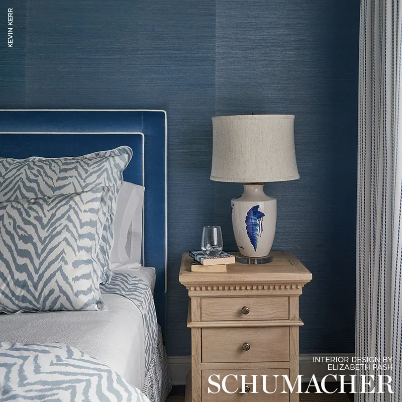 Rocky Performance Velvet Fabric – CORNFLOWER | Schumacher | Rocky Performance Velvet fabric CORNFLOWER color by Schumacher