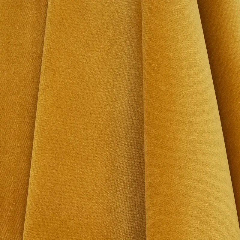 Rocky Performance Velvet fabric MARIGOLD color by Schumacher