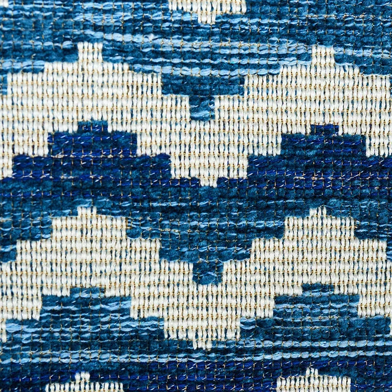 ROEBUCK PERFORMANCE Fabric – BLUE | Schumacher | Wallpaper T ROEBUCK PERFORMANCE fabric BLUE color by Schumacher