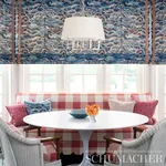 ROLLING HILLS fabric BLUES color by Schumacher