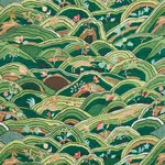 ROLLING HILLS Fabric – GREEN | Schumacher | Wallpaper Twins ROLLING HILLS fabric GREEN color by Schumacher