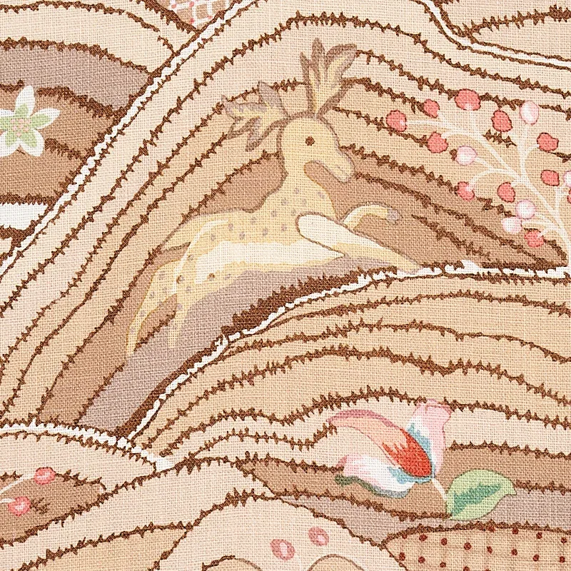 ROLLING HILLS Fabric – MOCHA | Schumacher | Wallpaper Twins ROLLING HILLS fabric MOCHA color by Schumacher