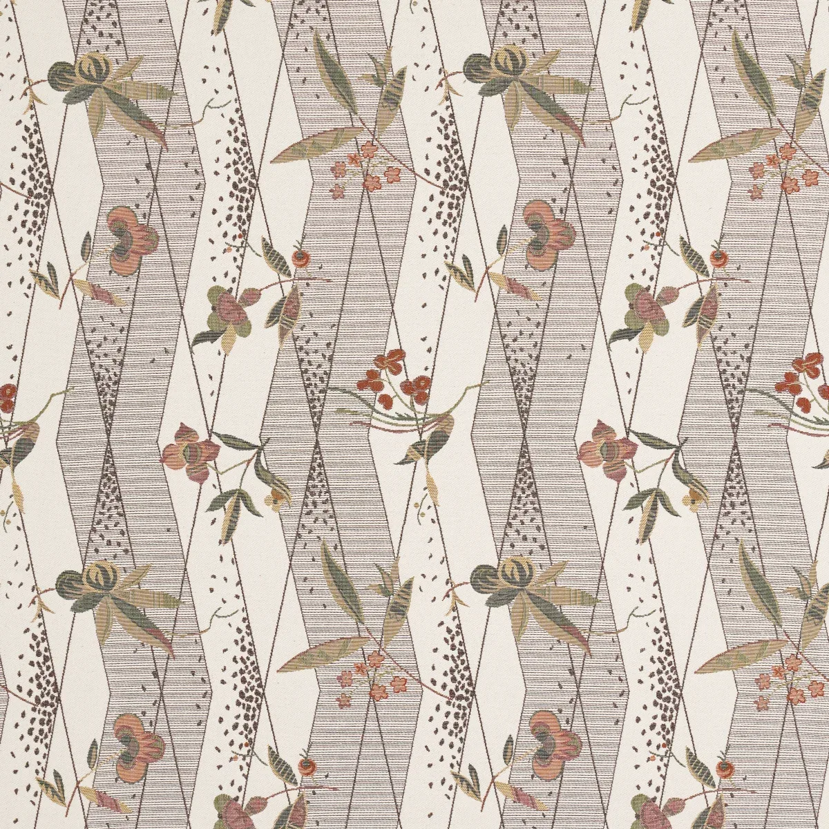 ROMOLA FLORAL fabric BIRCH color by Schumacher
