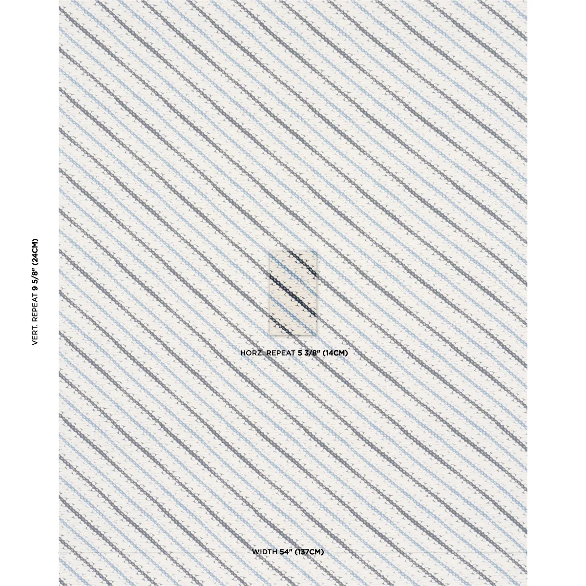 RONNIE Fabric – BLUE | Schumacher | Wallpaper Twins RONNIE fabric BLUE color by Schumacher