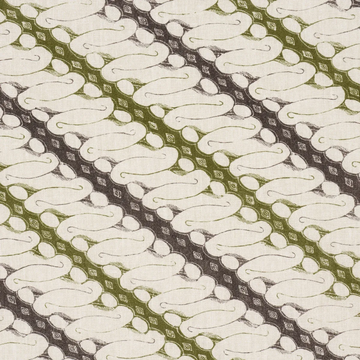 RONNIE fabric GREEN color by Schumacher