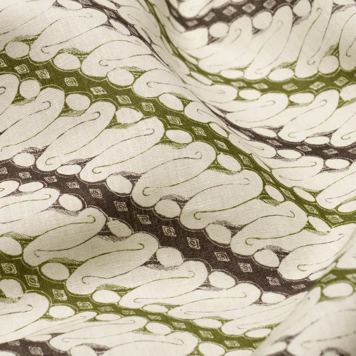 RONNIE fabric GREEN color by Schumacher