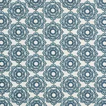 Rose Hand Block Print Fabric – BLUE | Schumacher | Wallpaper Rose Hand Block Print fabric BLUE color by Schumacher